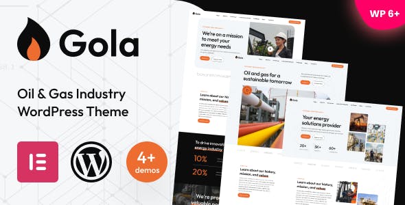 Gola - Oil & Gas Industry WordPress Theme