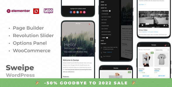 Sweipe - Responsive WordPress Mobile Theme