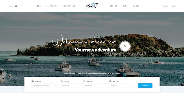 Floaty - Boat & Yacht Rental WordPress Theme