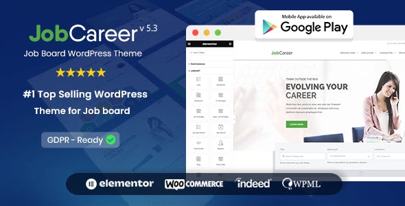 JobCareer | Job Board Responsive WordPress Theme